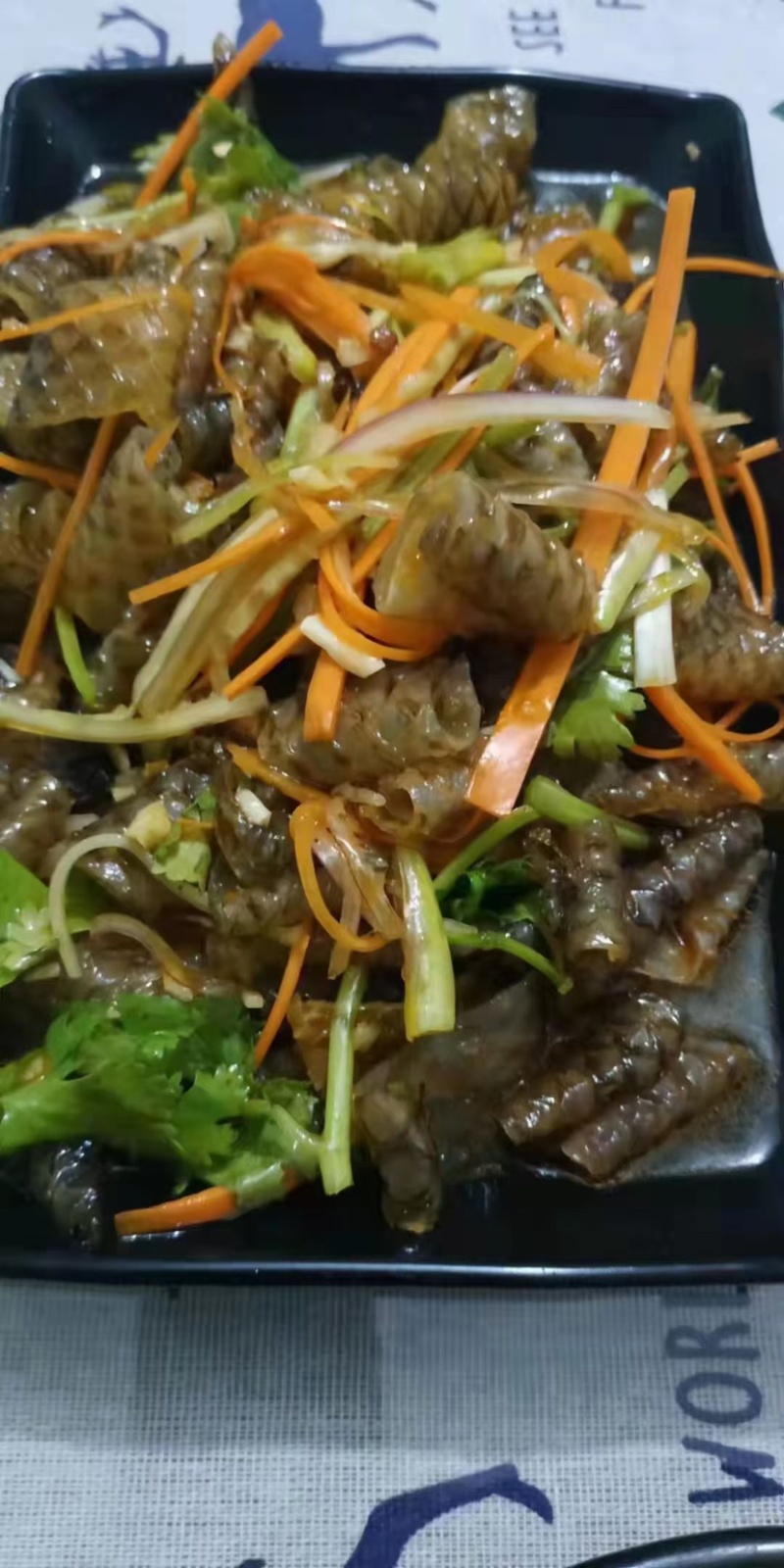 鱼皮原料捞汁食材凉拌小菜