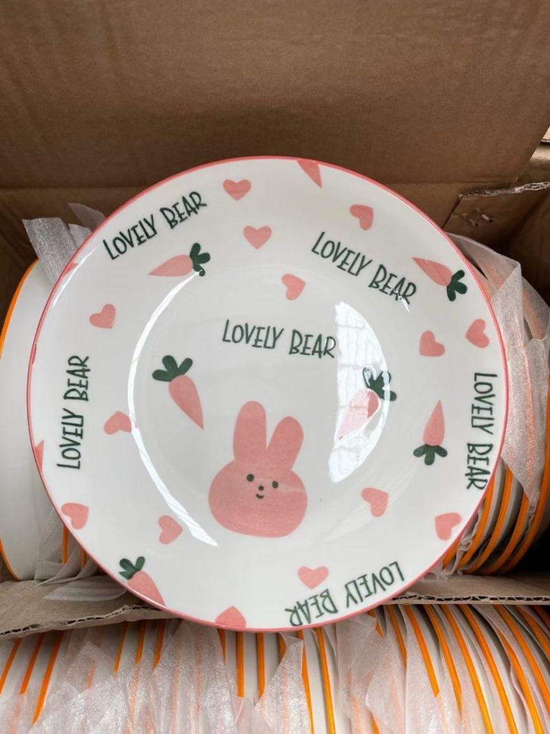 陶瓷7寸盘子印花