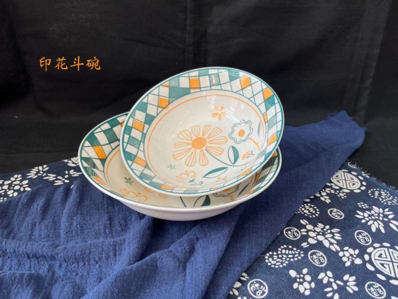 陶瓷6寸印花鹿