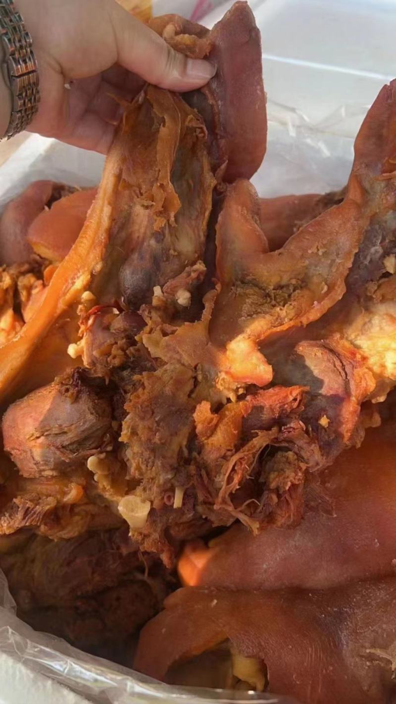 卤猪头肉熟食五香真空包装去骨即食下酒菜猪头肉批发