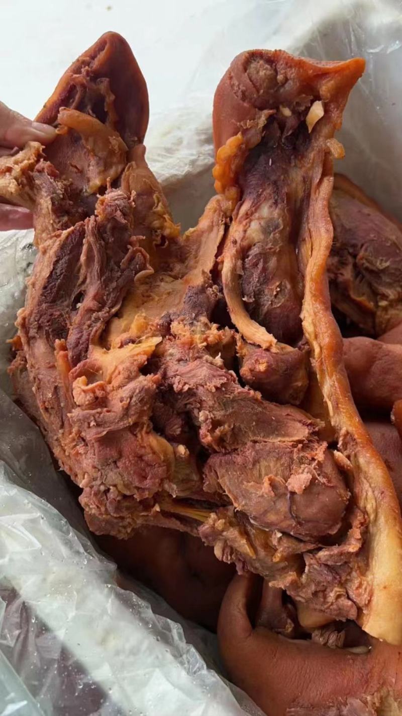 卤猪头肉熟食五香真空包装去骨即食下酒菜猪头肉批发