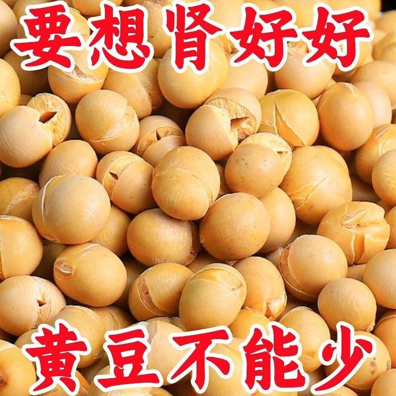 新鲜农家铁锅干炒黄豆原味带壳炒黄豆非油炸零食炒黄豆熟香脆