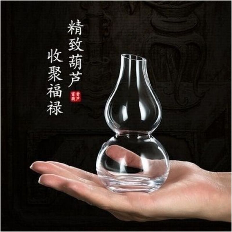 创意中式葫芦壶分酒器白酒水晶玻璃家用红酒醒酒器酒盅烈酒壶