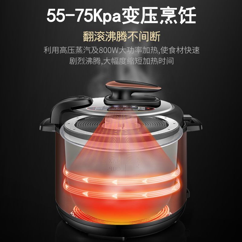 志高智能电压力锅高压锅家用5L多功能饭煲双胆迷你大容量2