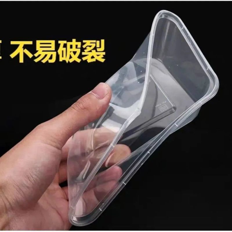 一次性餐盒圆碗长方形塑料饭盒水果外卖汤粉便当打包盒加厚带