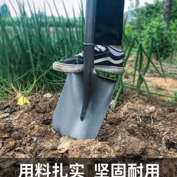 锰钢铁锹大铁锨家种菜神器农用工具全钢一体户外铲子车载铲赶