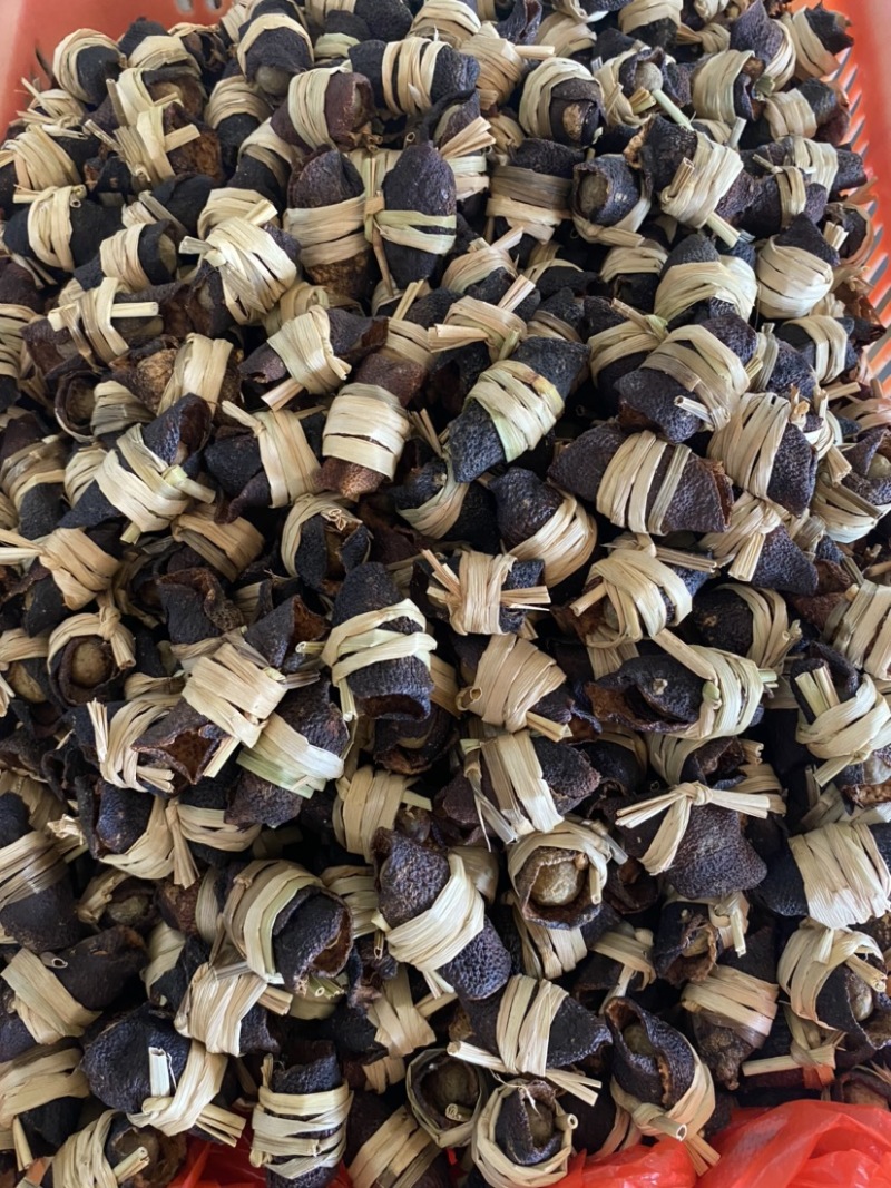 【陈皮三宝扎】7年老陈皮制作三宝扎新会陈皮咸橄榄泡茶