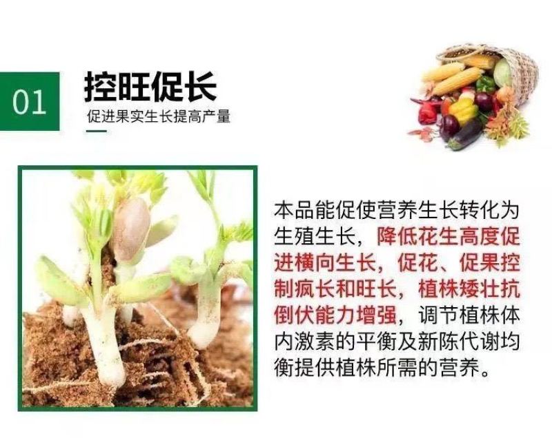 花生套餐花生三遍药花生高产套餐杀菌杀虫增产控旺防早衰白绢