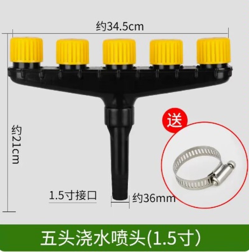 浇花专用水管软管高压浇菜淋花1寸水枪喷头花园庭院浇水冲洗