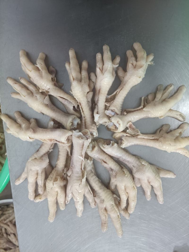 新鲜无骨鸡爪去骨鸡爪货源充足厂家直供饭店卤菜店