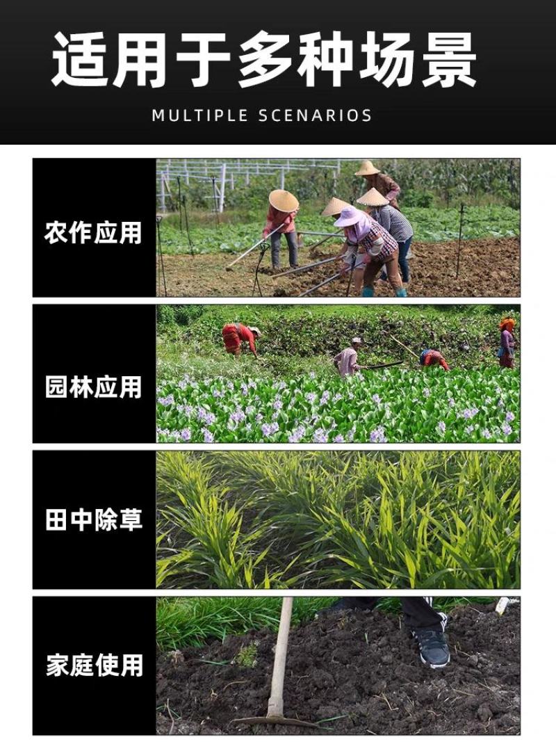 家用锄头老式农具多功能种菜除草神器挖地锰钢小锄头农用工具