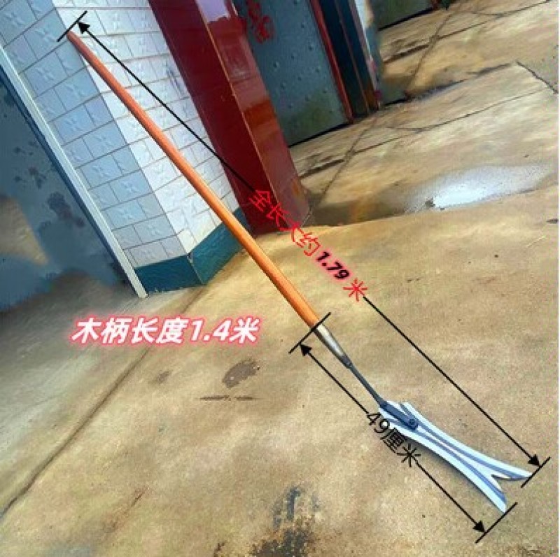钐刀超大删草杉镰刀农用割草加厚全钢双刃刀头开荒割芦苇水草