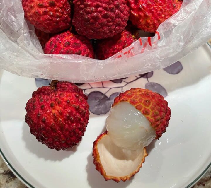 荔枝切开特写