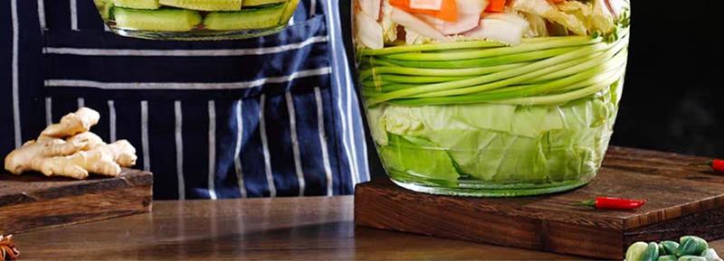 泡菜坛子家用玻璃加厚腌菜罐酸菜缸大号老式密封四川咸菜泡菜