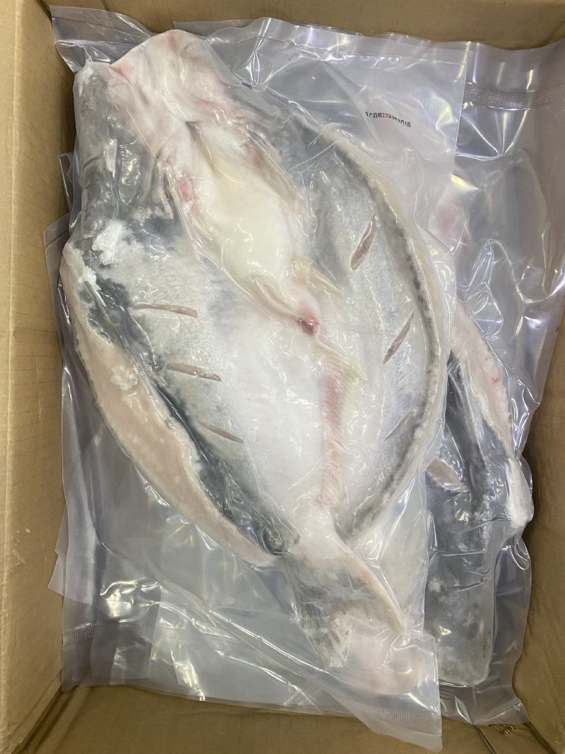 巴沙鱼反骨工艺干冰开背鱼三去工艺速冻锁鲜真空包装