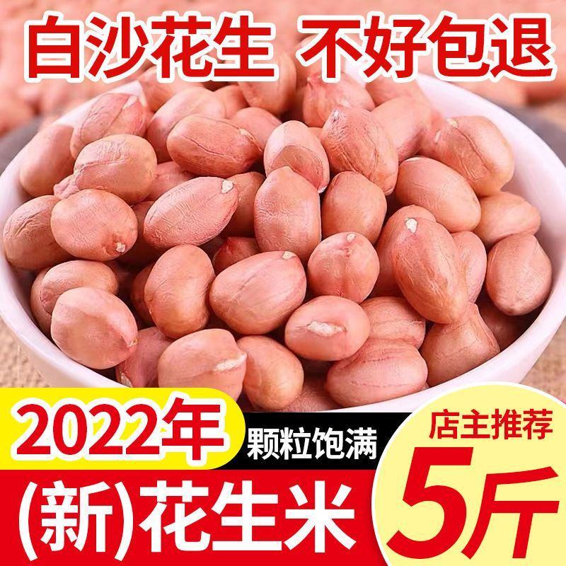 汾都香5斤东北新粉皮花生农家白沙花生米五谷杂粮原味新鲜花