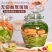 泡菜坛子带内盖玻璃罐密封酸菜缸腌咸菜无铅家用储物罐老式玻