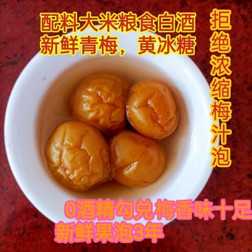 大米山泉果酒粮食青梅酒梅酒胭脂梅酒女士低度酒