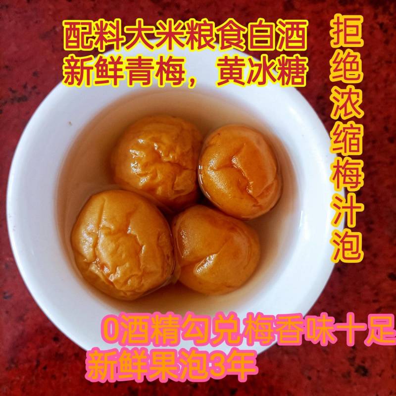 大米山泉果酒粮食青梅酒梅酒胭脂梅酒女士低度酒