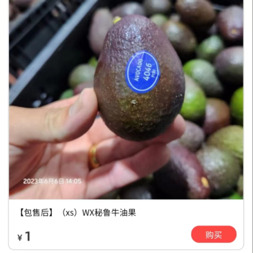 秘鲁牛油果小果
