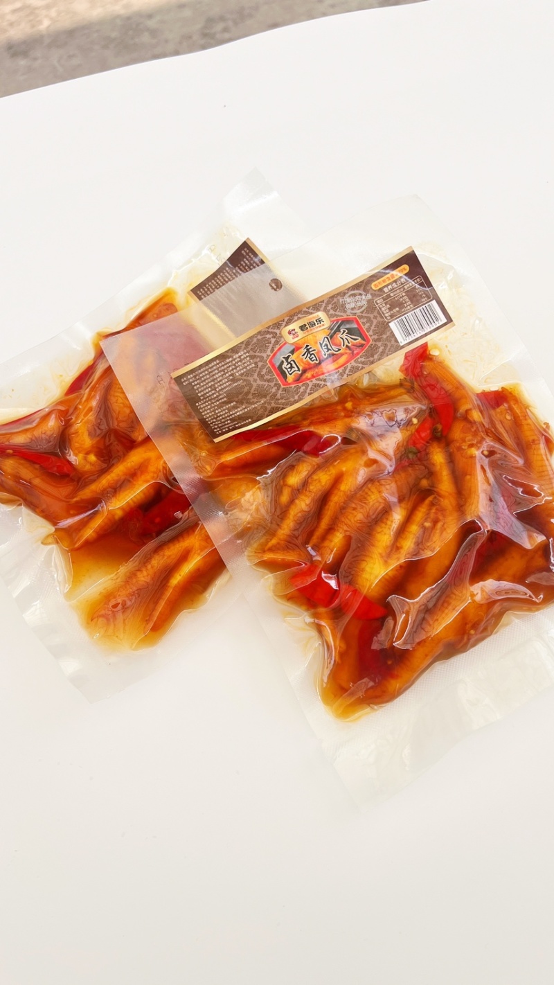 四川口味500g卤香凤爪卤味鸡爪五香凤爪另有5斤大包装