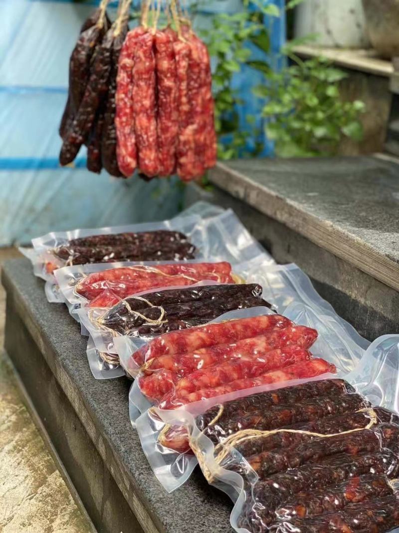 农家风干腊肠，红肠灌肠土猪腊肠腊味500克/包，批发团购