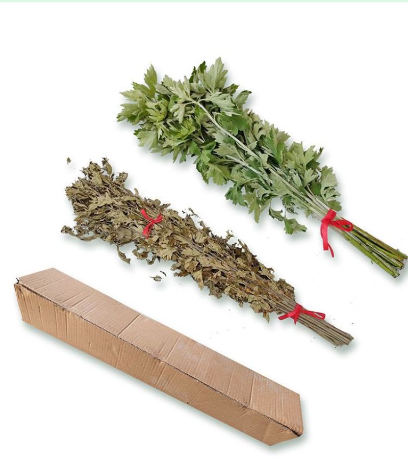 艾草叶新鲜端午节野生干艾叶产后月子泡脚泡澡药包驱蚊整颗挂