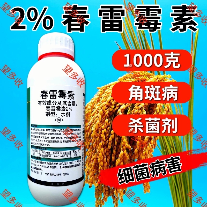 2%春雷霉素杀菌剂细菌性角斑病稻瘟大瓶装