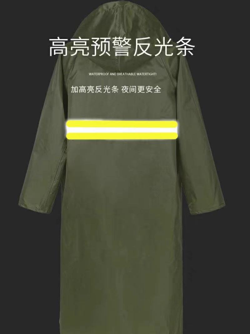 雨衣长款防护防暴雨成人帆布加厚耐磨户外一体男士连体防水衣