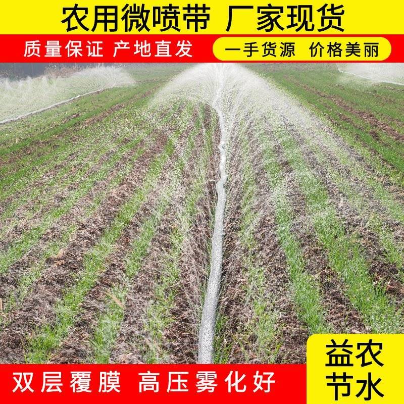 水带农田节水灌溉多孔微喷带黑色PE微喷带灌溉均匀
