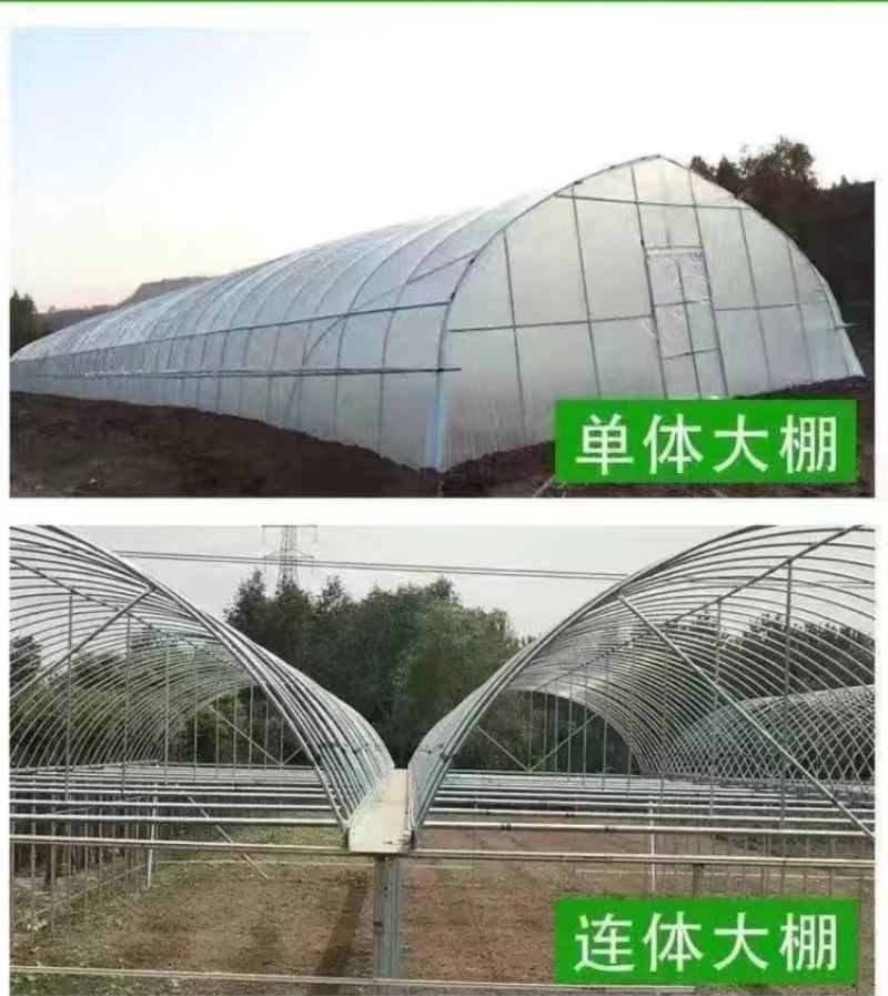 大棚管材包塑全钢架养殖棚，种植棚，连栋棚规格齐全可定