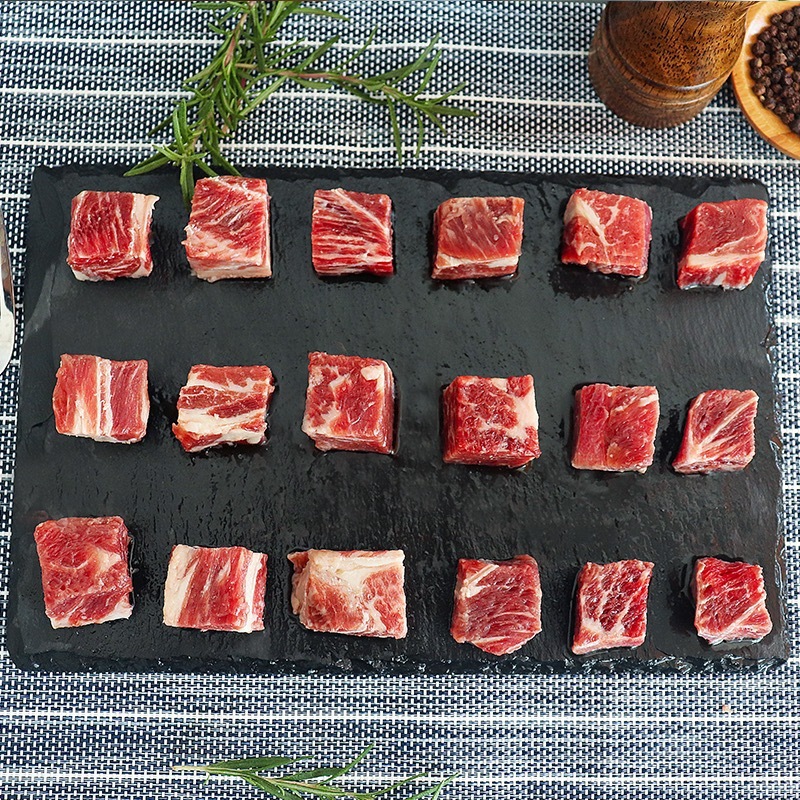 董大真•南美牛肉粒烤肉、串串食材原切上脑牛肉粒