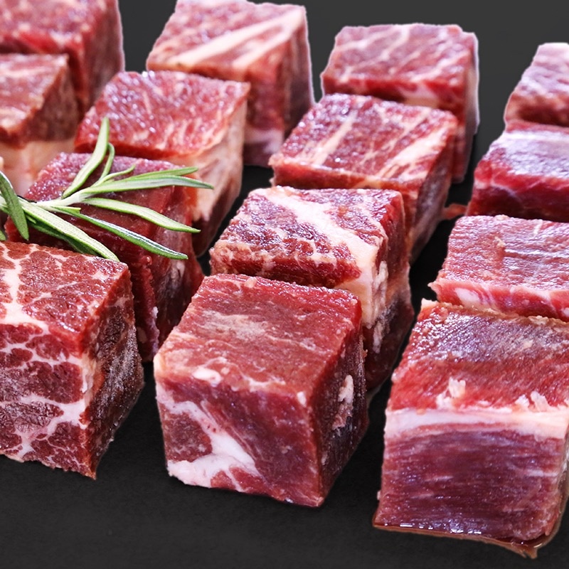 董大真•南美牛肉粒烤肉、串串食材原切上脑牛肉粒