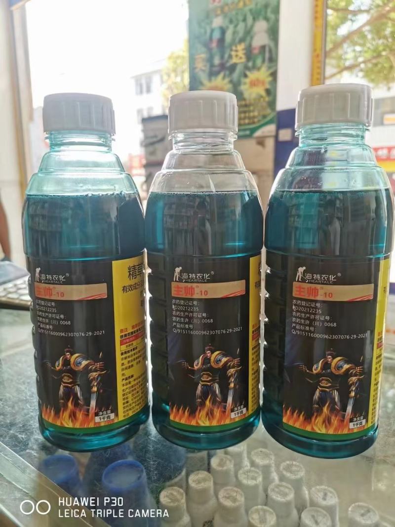 海特农化10%精草铵膦铵盐主帅非耕杂草牛筋草除草剂农药