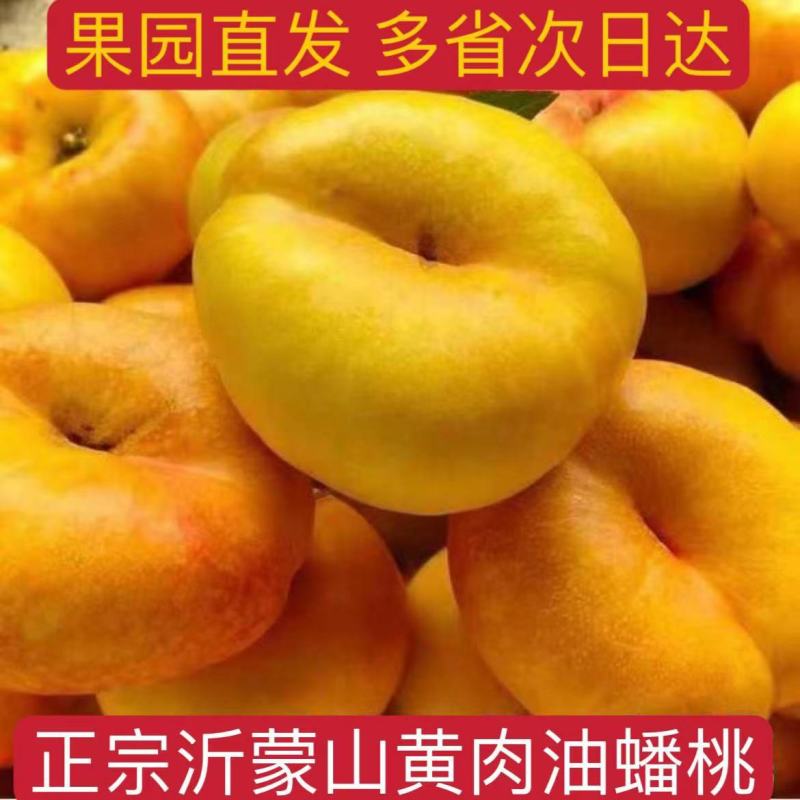 山东蒙阴黄油蟠桃纯甜无酸自家果园一件代发