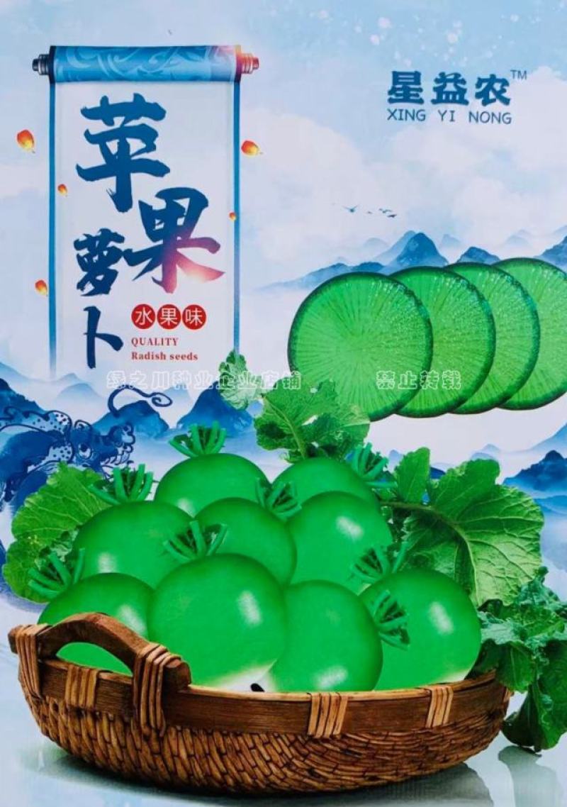 生食水果型萝卜种籽苹果萝卜种子汁多味甜甜脆爽口杂交品种