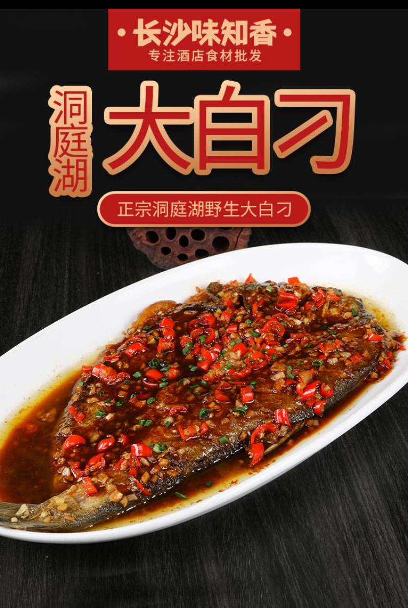 大白叼新鲜刁子鱼小白叼翘嘴鱼酒店菜冷冻湘菜食材私房菜