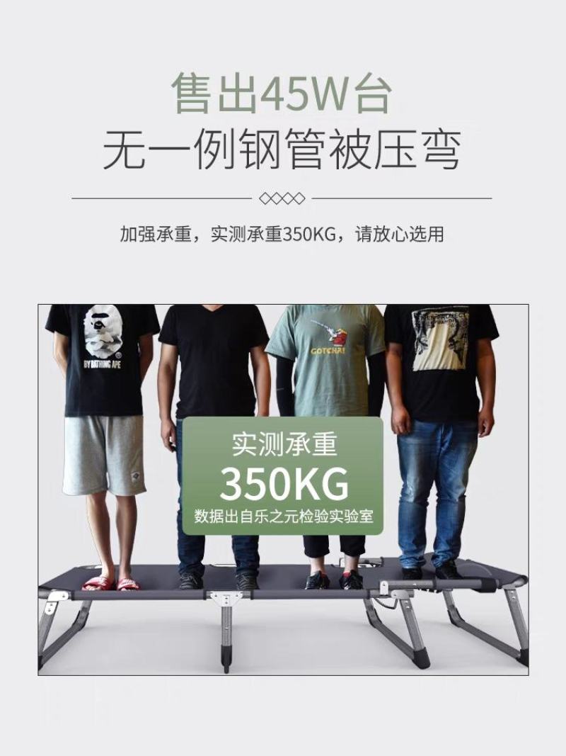 折叠床单人床家用简易午休床办公室成人午睡行军床便携多功能
