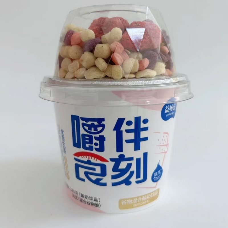 益畅滋搅拌酸奶可以嚼着吃固体早餐酸奶