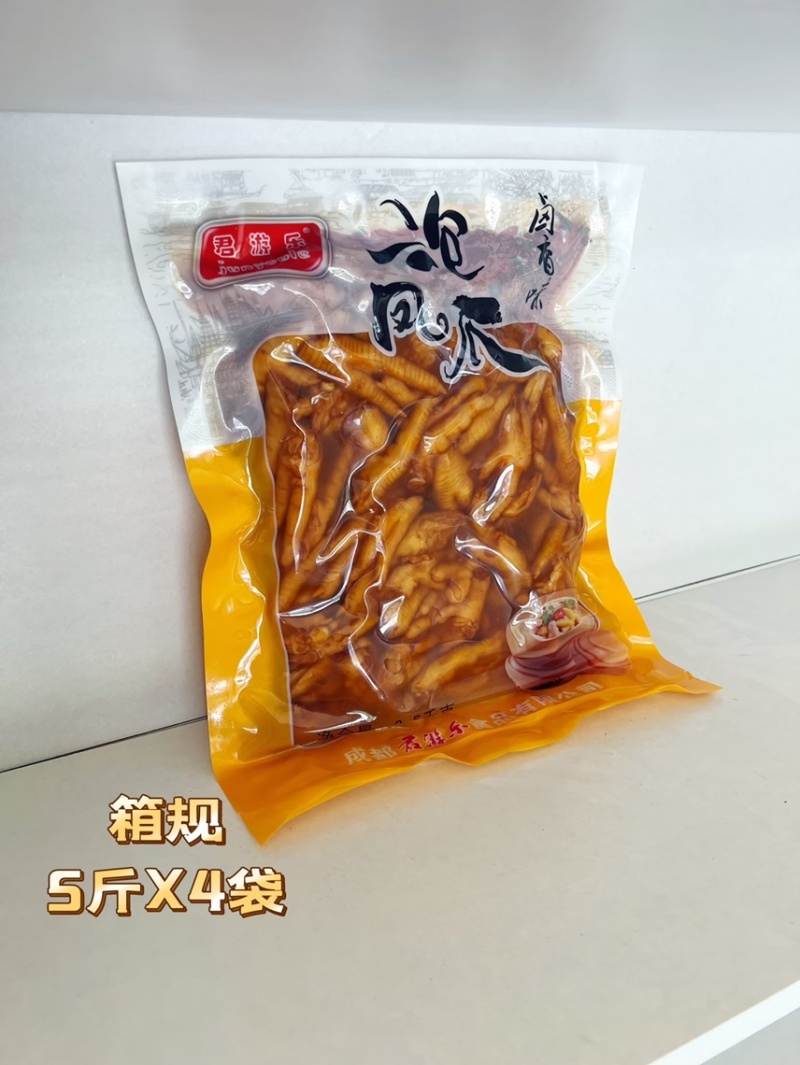 四川口味500g卤香凤爪卤味鸡爪五香凤爪另有5斤大包装