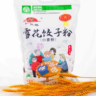 内蒙古河套平原优质红小麦饺子粉绿色无添加食品粉质细腻洁白