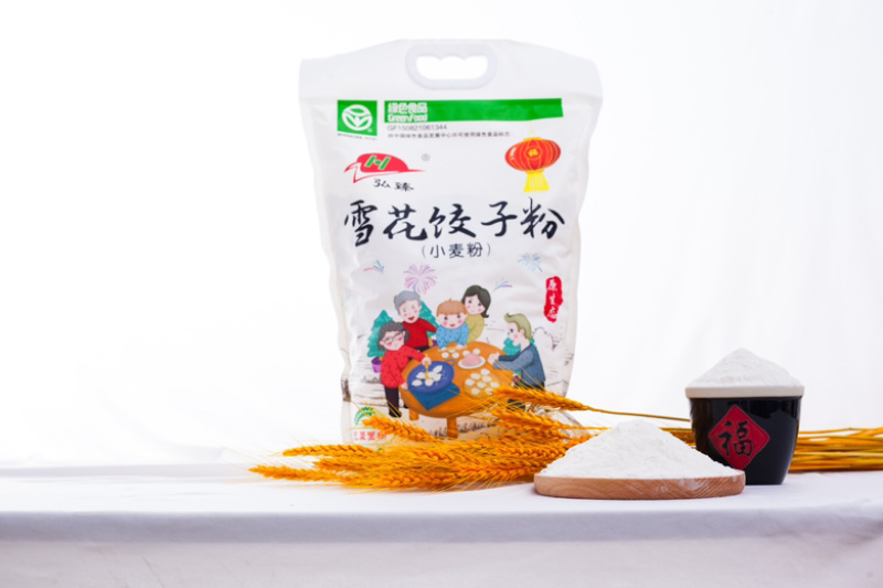 内蒙古河套平原优质红小麦饺子粉绿色无添加食品粉质细腻洁白