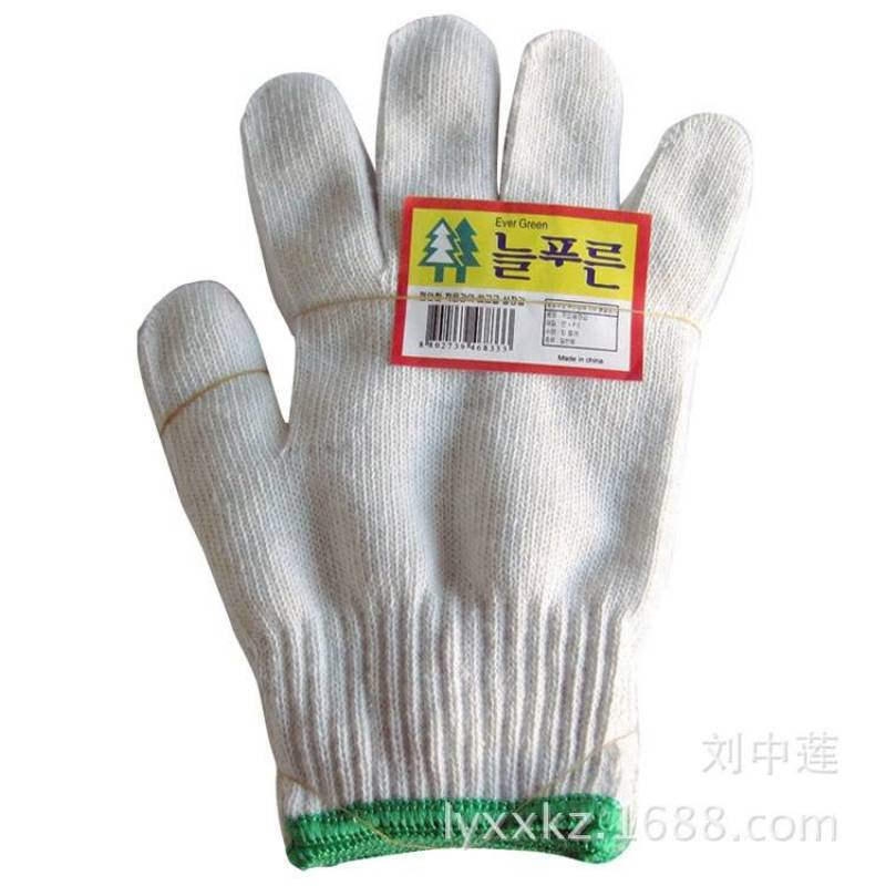 劳保手套厂批发棉纱线手套灯罩棉搬运挖土建筑劳保手部防护手