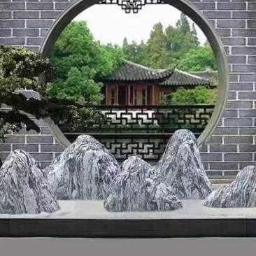 小景观石安装好的效果建筑石料
