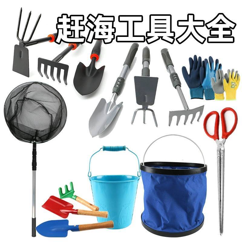 赶海工具套装大全海边挖蛤蜊抓螃蟹神器沙滩铲子儿童装备挖沙