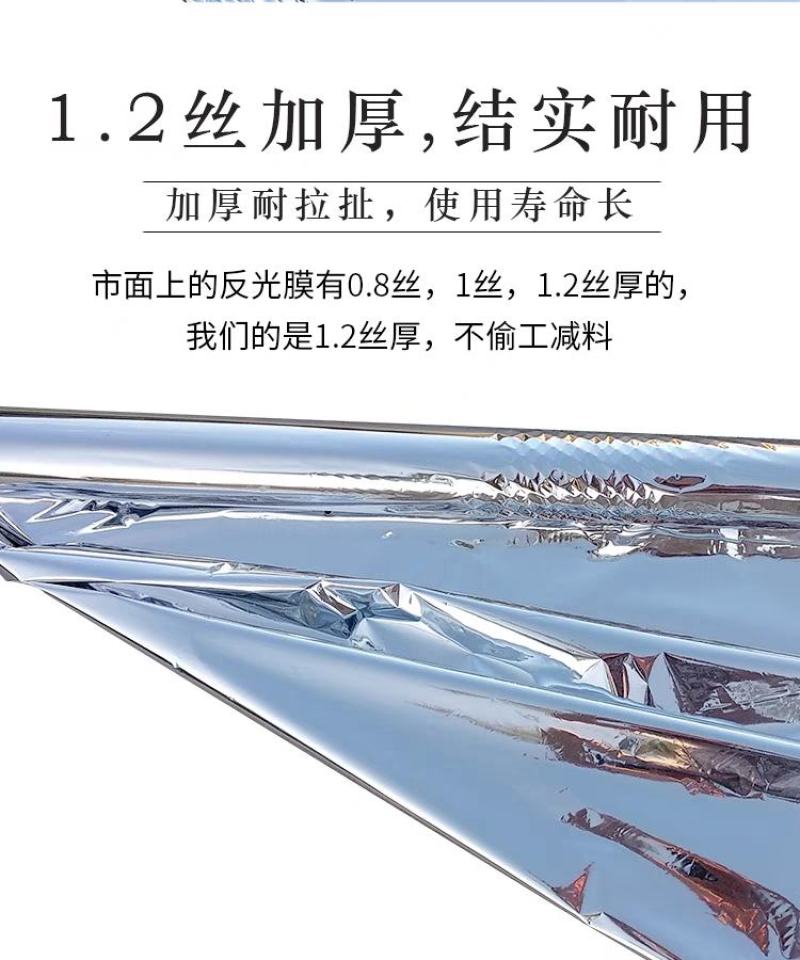 镀铝反光膜苹果葡萄樱桃增色大棚补温