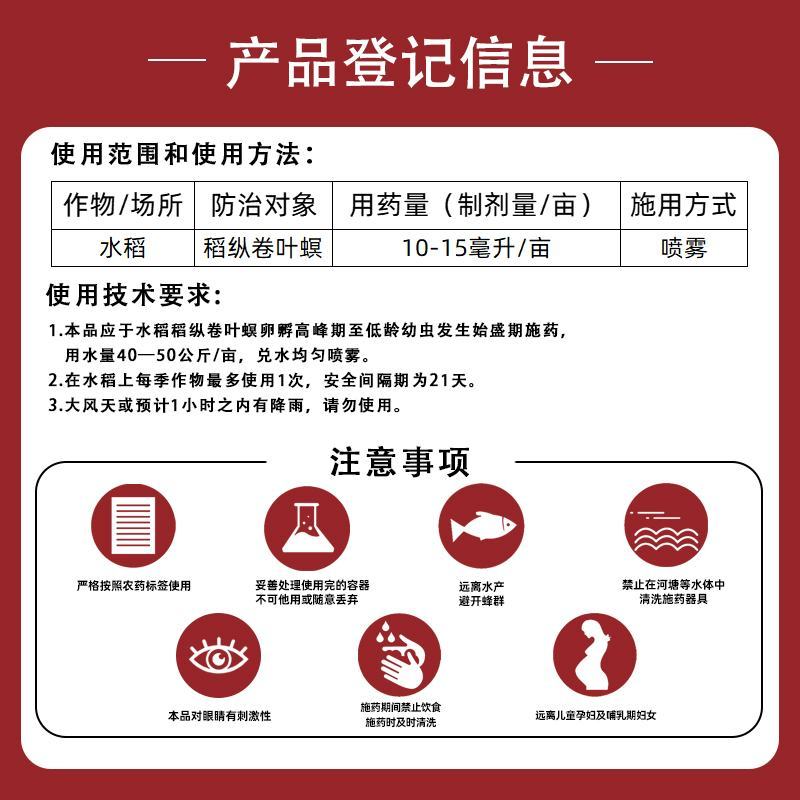 11.6%甲维氯虫苯水稻纵卷叶螟二、三化螟玉米甘蔗钻心虫