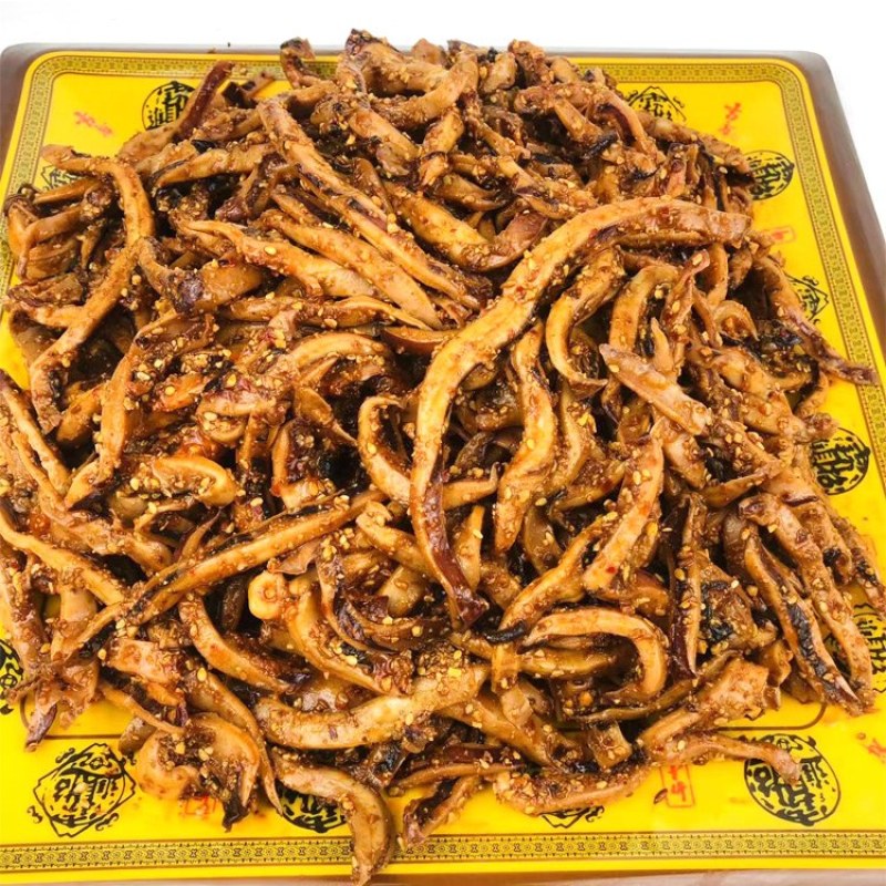 亿事达孜然鱿鱼丝批发，无需加工，开袋即食，成品熟食批发