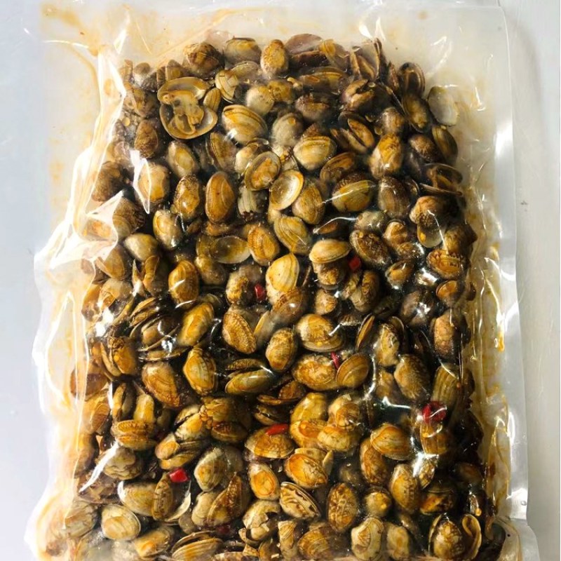 亿事达麻辣花蛤批发，无需加工，开袋即食，成品熟食批发