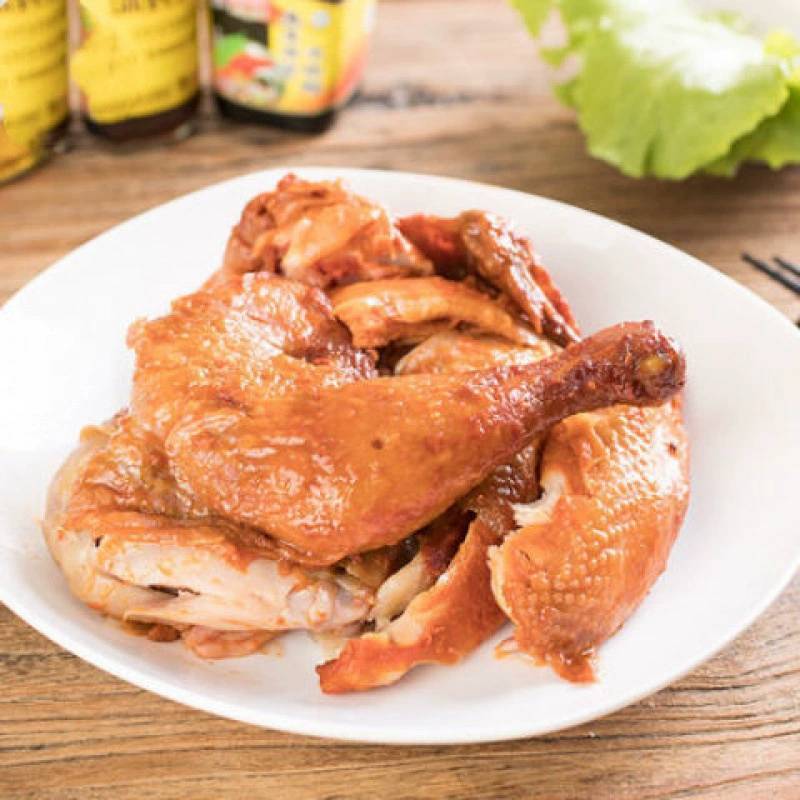 叫花鸡荷叶整只大烧鸡即食手撕熏鸡黄泥叫化鸡东北下酒菜